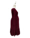 A Burgundy Long Sleeve Dresses from Dote in size Maternity-S for maternity. (Back View)