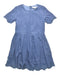 A Blue Short Sleeve Dresses from Chateau de Sable in size 4T for girl. (Front View)