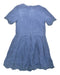 A Blue Short Sleeve Dresses from Chateau de Sable in size 4T for girl. (Back View)