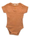 A Orange Short Sleeve Bodysuits from Snuggle Hunny Kids in size 3-6M for girl. (Front View)