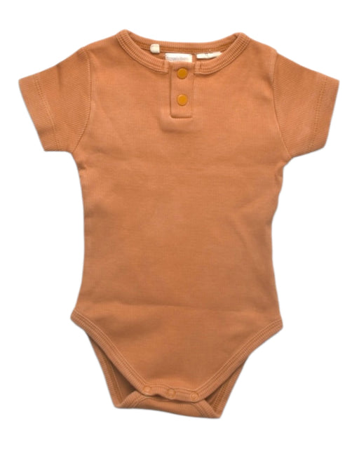 A Orange Short Sleeve Bodysuits from Snuggle Hunny Kids in size 3-6M for girl. (Front View)