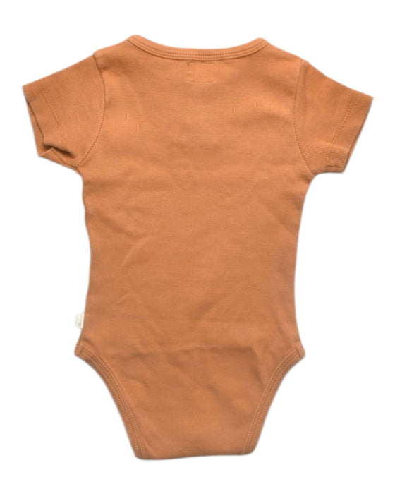 A Orange Short Sleeve Bodysuits from Snuggle Hunny Kids in size 3-6M for girl. (Back View)