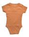 A Orange Short Sleeve Bodysuits from Snuggle Hunny Kids in size 3-6M for girl. (Back View)