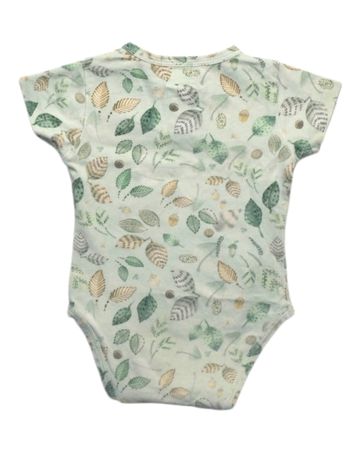 A Green Short Sleeve Bodysuits from Snuggle Hunny Kids in size 3-6M for girl. (Front View)