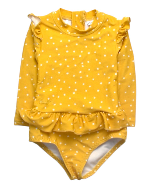 A Yellow Swimsuits from Liewood in size 6-12M for girl. (Front View)