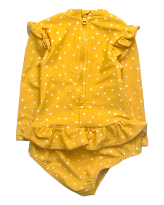 A Yellow Swimsuits from Liewood in size 6-12M for girl. (Back View)