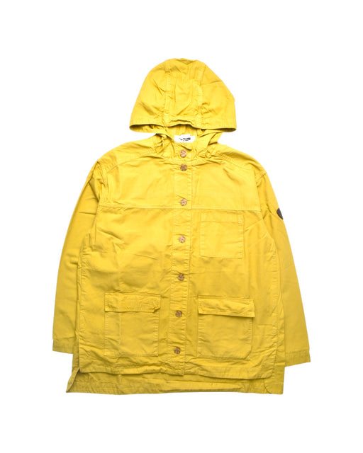 A Yellow Coats from Bonpoint in size 14Y for girl. (Front View)