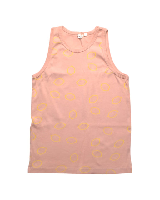 A Peach Sleeveless Tops from Trixie in size 10Y for girl. (Front View)
