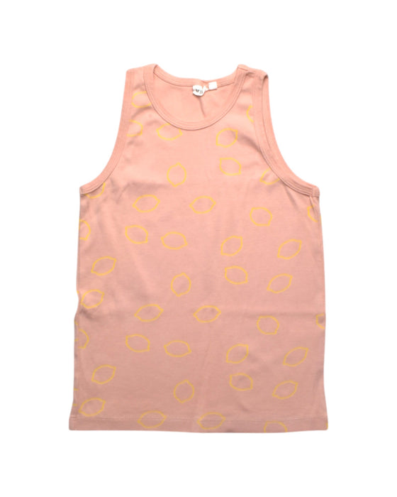 A Peach Sleeveless Tops from Trixie in size 10Y for girl. (Front View)
