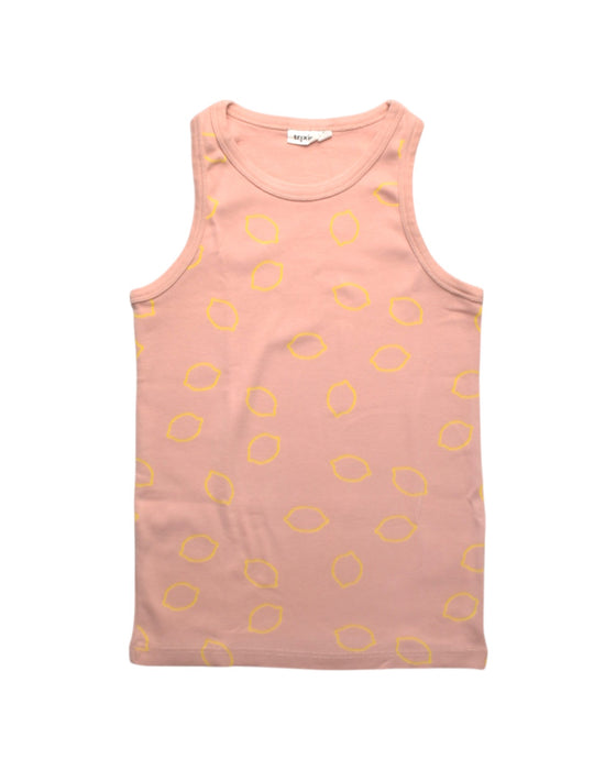 A Pink Sleeveless Tops from Trixie in size 10Y for girl. (Front View)