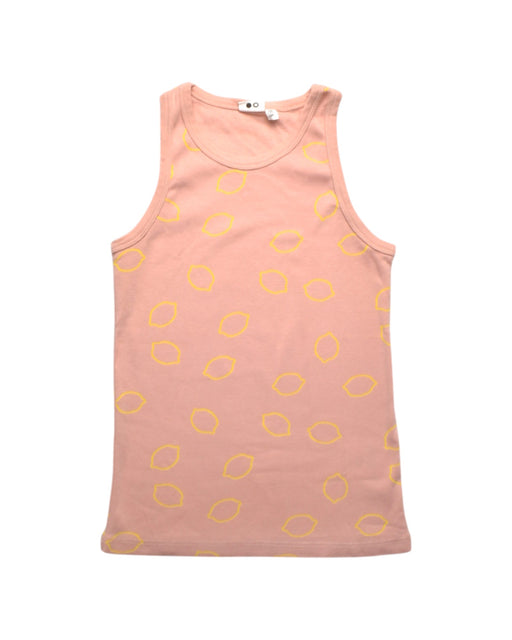 A Pink Sleeveless Tops from Trixie in size 10Y for girl. (Front View)