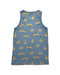 A Blue Sleeveless Shirts from Trixie in size 10Y for boy. (Back View)