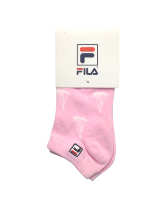 A Pink Socks from Fila in size 3T for girl. (Front View)