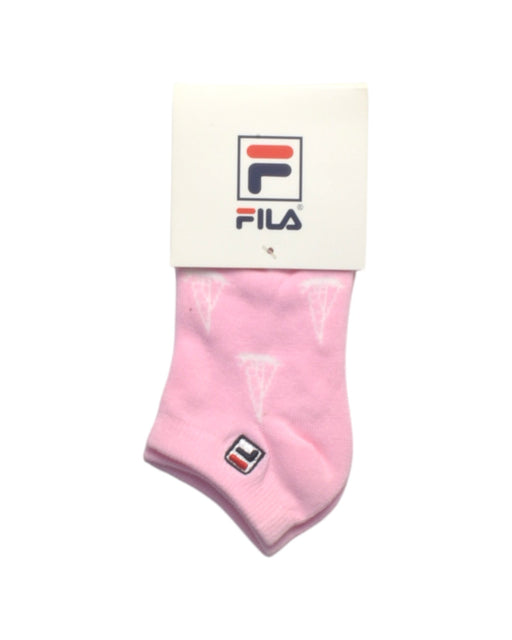 A Pink Socks from Fila in size 3T for girl. (Front View)