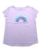 A Purple Short Sleeve T Shirts from Calvin Klein in size 12Y for girl. (Front View)