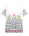 A Multicolour Short Sleeve Dresses from Stella McCartney in size 10Y for girl. (Back View)