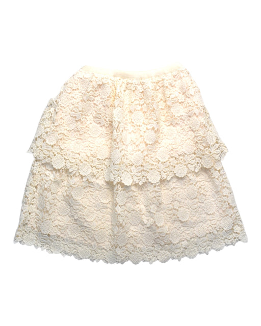 A Ivory Mid Skirts from Self-portrait in size 8Y for girl. (Front View)