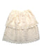 A Ivory Mid Skirts from Self-portrait in size 8Y for girl. (Back View)