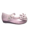 A Pink Flats from Mini Melissa in size 3T for girl. (Front View)
