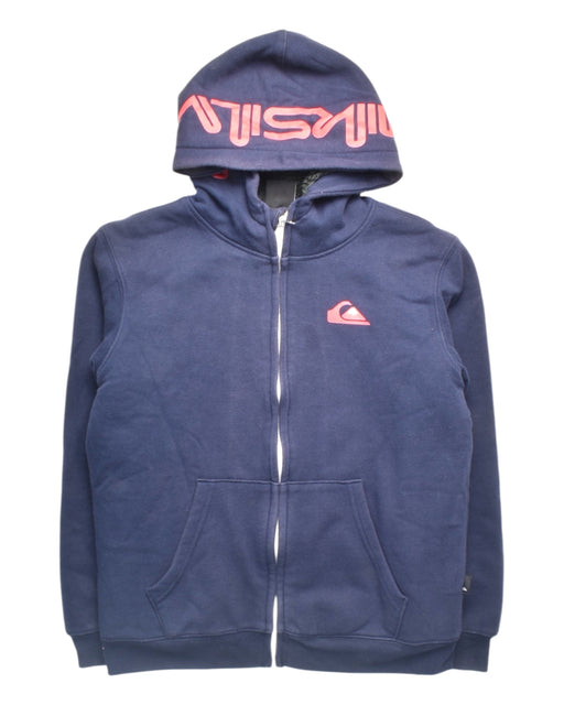 A Navy Hooded Sweatshirts from Quiksilver in size 10Y for boy. (Front View)