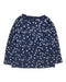 A Navy Long Sleeve Tops from Vertbaudet in size 3T for girl. (Front View)