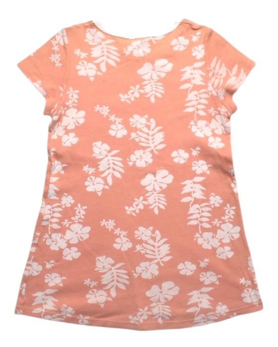 A Peach Short Sleeve Dresses from Petit Bateau in size 3T for girl. (Back View)