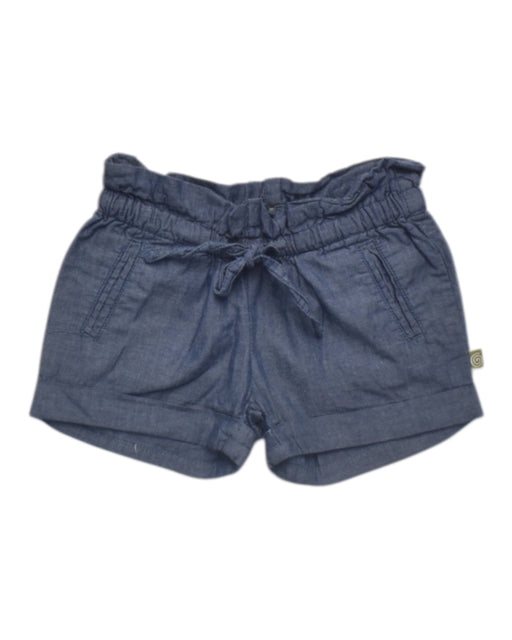 A Blue Shorts from Nui Organics in size 3T for girl. (Front View)