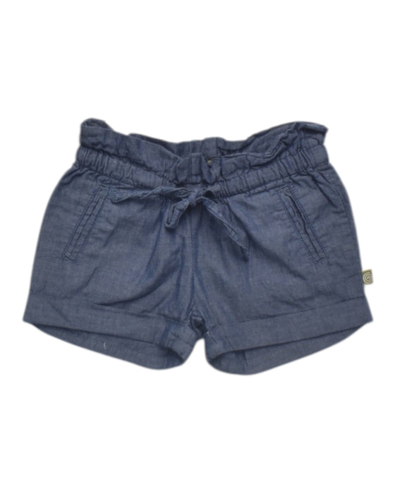A Blue Shorts from Nui Organics in size 3T for girl. (Front View)