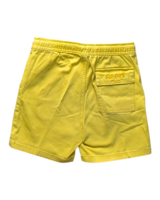 A Yellow Shorts from Seed in size 8Y for boy. (Back View)