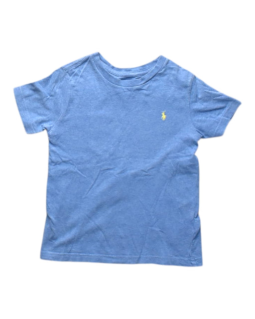 A Blue Short Sleeve T Shirts from Polo Ralph Lauren in size 5T for boy. (Front View)