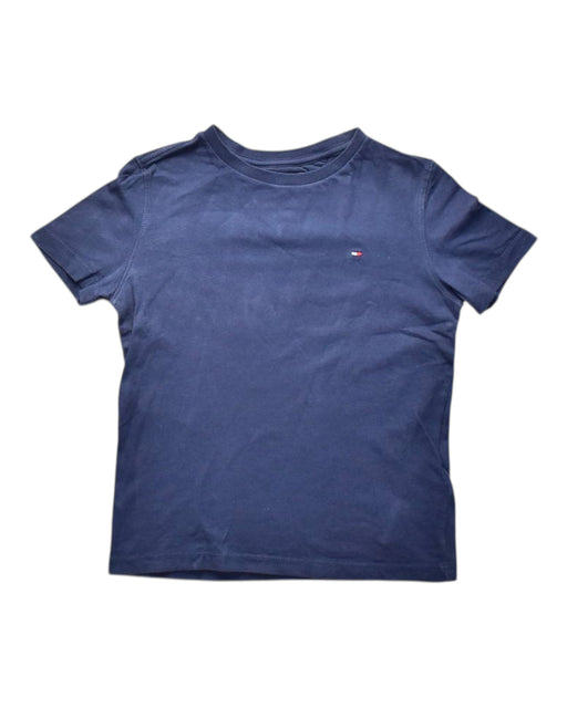 A Blue Short Sleeve T Shirts from Tommy Hilfiger in size 8Y for boy. (Front View)