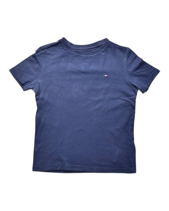 A Blue Short Sleeve T Shirts from Tommy Hilfiger in size 8Y for boy. (Front View)
