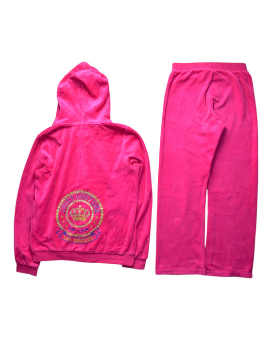 A Pink Pants Sets from Juicy Couture in size 12Y for girl. (Back View)