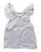 A White Sleeveless Tops from Tinycottons in size 4T for girl. (Front View)