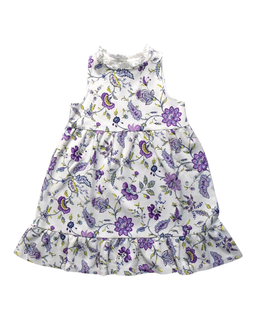 A Purple Sleeveless Dresses from Janie & Jack in size 7Y for girl. (Front View)