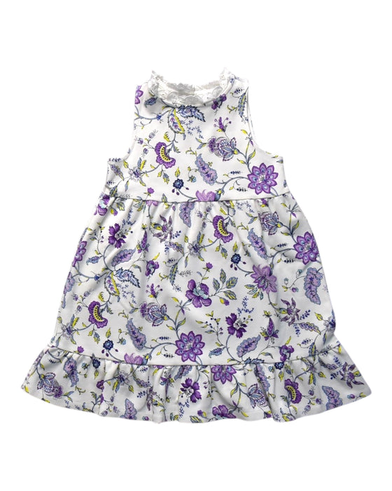 A Purple Sleeveless Dresses from Janie & Jack in size 7Y for girl. (Front View)