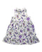 A Purple Sleeveless Dresses from Janie & Jack in size 7Y for girl. (Front View)