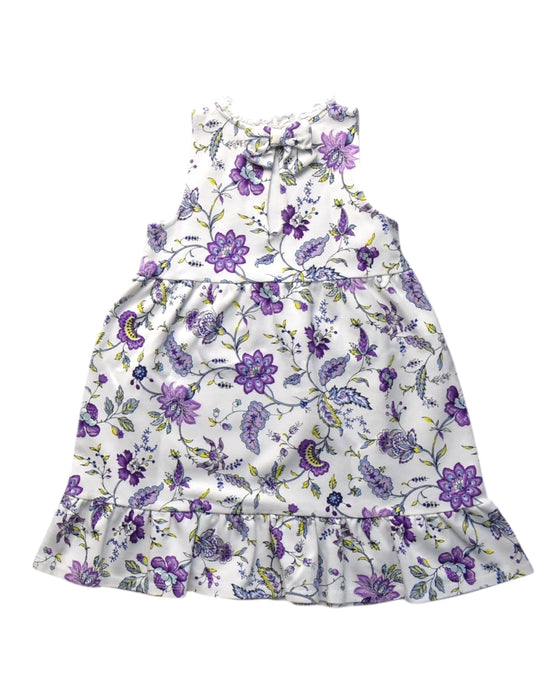 A Purple Sleeveless Dresses from Janie & Jack in size 7Y for girl. (Back View)