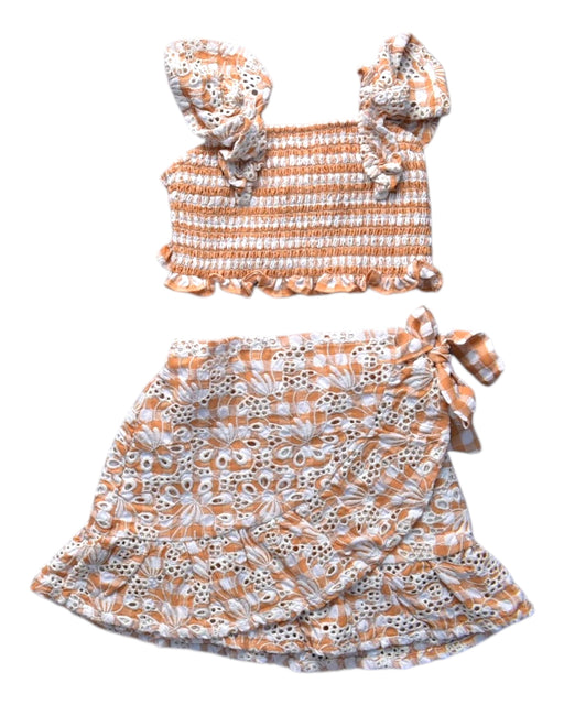 A Orange Skirt Sets from Gingersnaps in size 8Y for girl. (Front View)