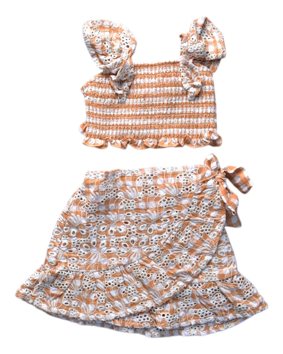 A Orange Skirt Sets from Gingersnaps in size 8Y for girl. (Front View)