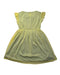 A Yellow Sleeveless Dresses from bloomB in size 5T for girl. (Back View)