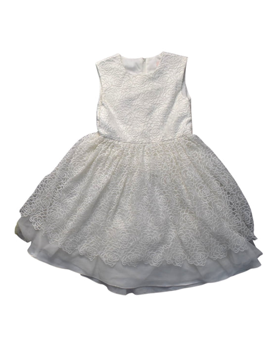 A White Sleeveless Dresses from bloomB in size 7Y for girl. (Front View)