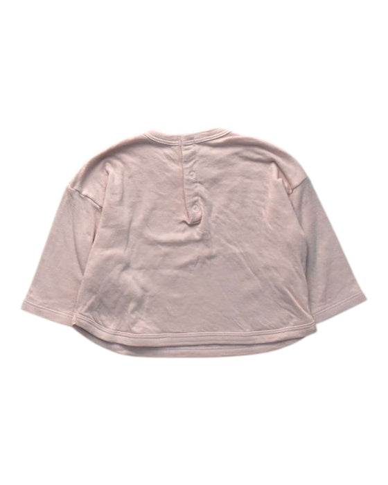 A Ivory Crewneck Sweatshirts from Petit Bateau in size 12-18M for girl. (Back View)