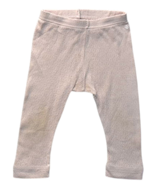 A Ivory Leggings from Petit Bateau in size 6-12M for girl. (Front View)