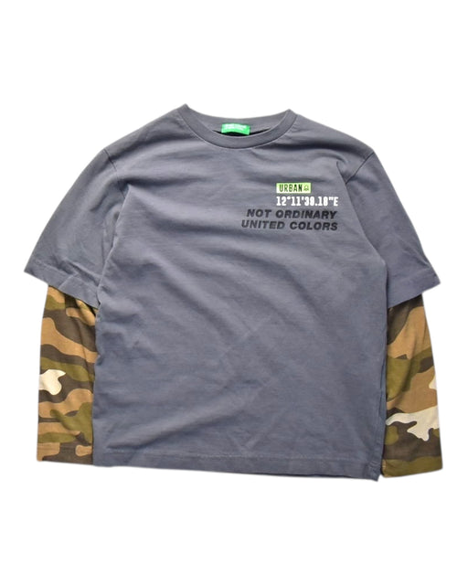 A Multicolour Long Sleeve T Shirts from United Colors Of Benetton in size 7Y for boy. (Front View)