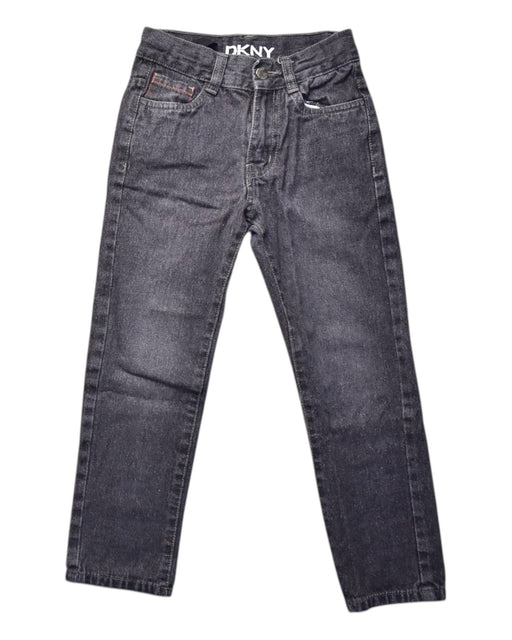 A Black Jeans from DKNY in size 6T for boy. (Front View)
