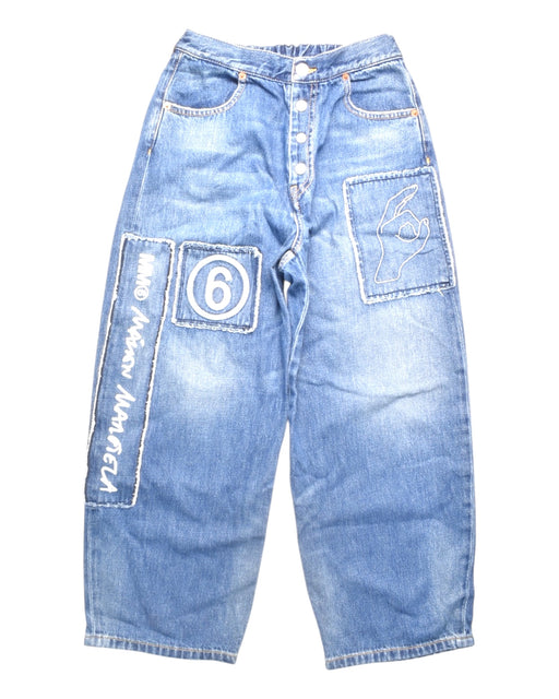 A Blue Jeans from Maison Margiela in size 12Y for girl. (Front View)