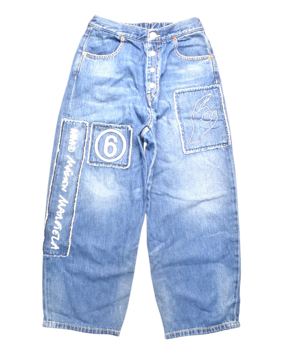 A Blue Jeans from Maison Margiela in size 12Y for girl. (Front View)