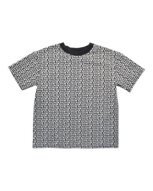 A Black Short Sleeve T Shirts from Balmain in size 10Y for boy. (Front View)