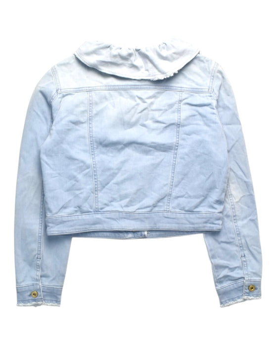 A Blue Lightweight Jackets from Il Gufo in size 12Y for girl. (Back View)